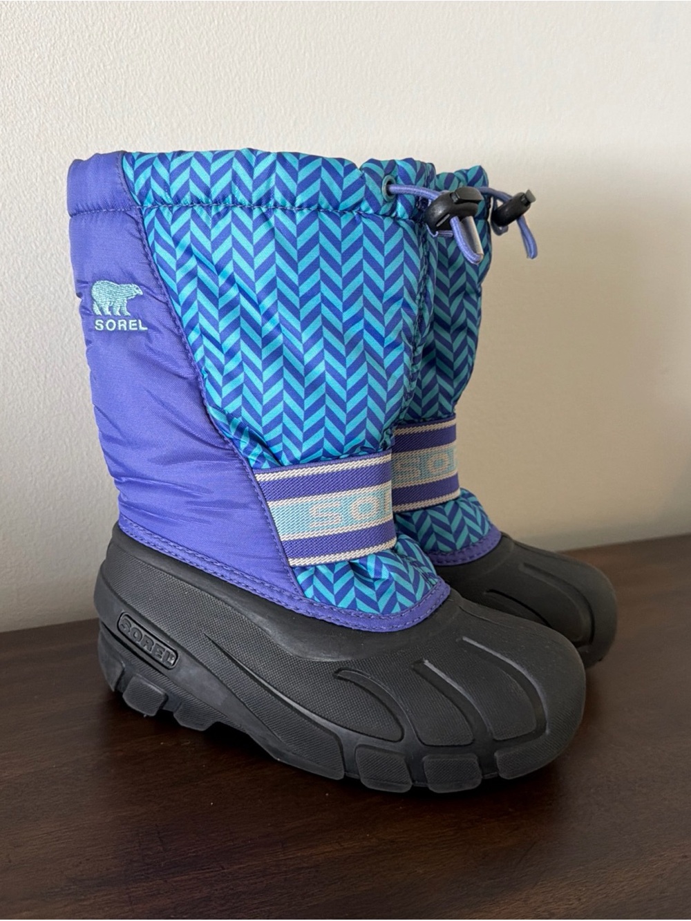 Sorel Kids Purple & Turquoise Puff Snow Boots